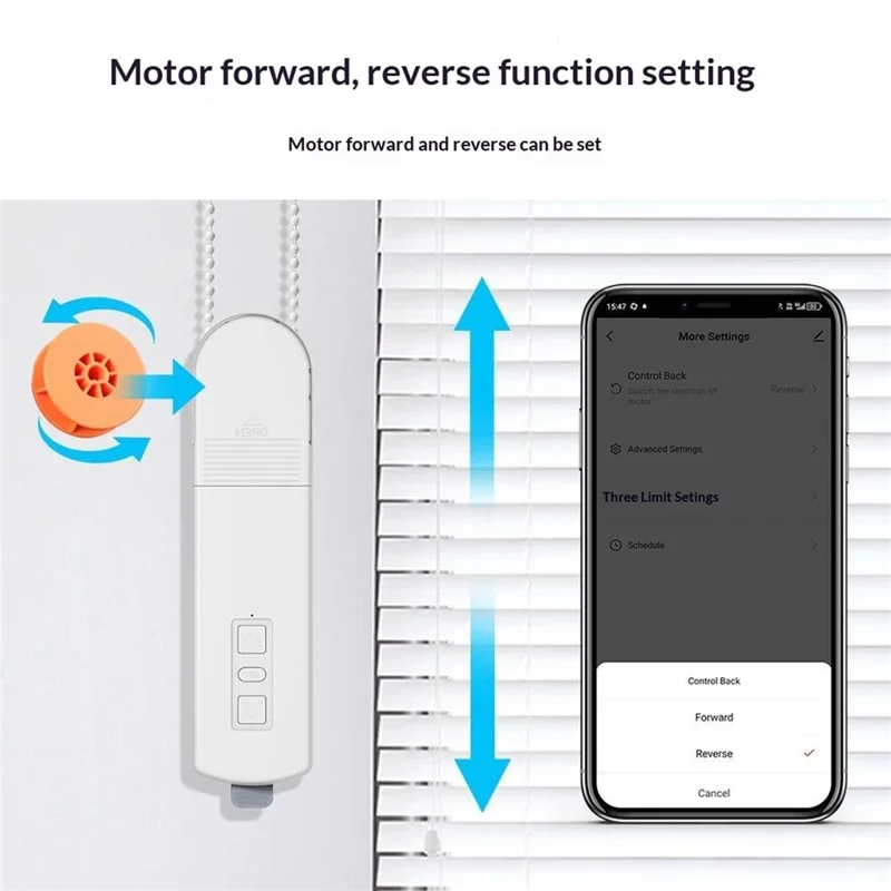 MB60L-ZG-ZT-TY Tuya WiFi Smart Curtain Motor Electric Roller Blinds Motor Voice Control Electric Curtain Controller - EU Plug