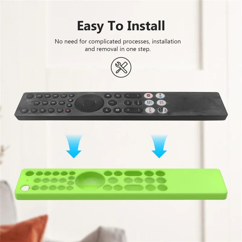 Siliconen hoesje voor TCL RC833A afstandsbediening, Diamantstructuur, Stootvrij, Antislip, Beschermhoes met Sleutelkoord - Wit