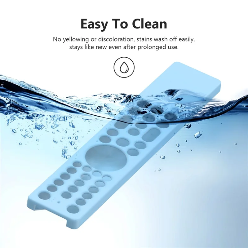 Siliconen hoesje voor TCL RC833A afstandsbediening, Diamantstructuur, Stootvrij, Antislip, Beschermhoes met Sleutelkoord - Wit
