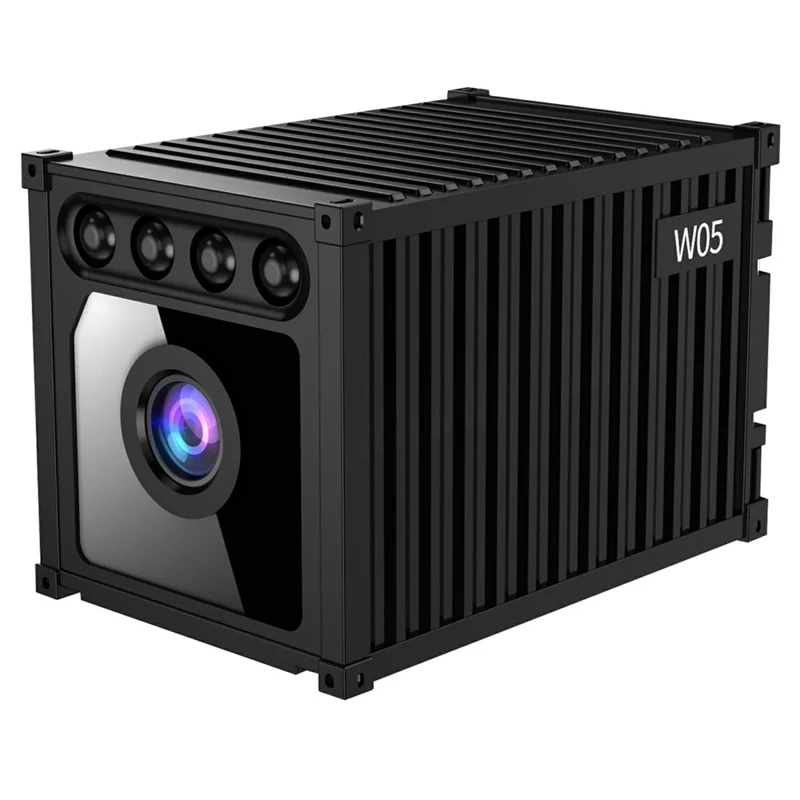 MZ05 4K HD Mini Camera Container Design Magnetic Mount Night Vision Motion Detection Security Camera - Black