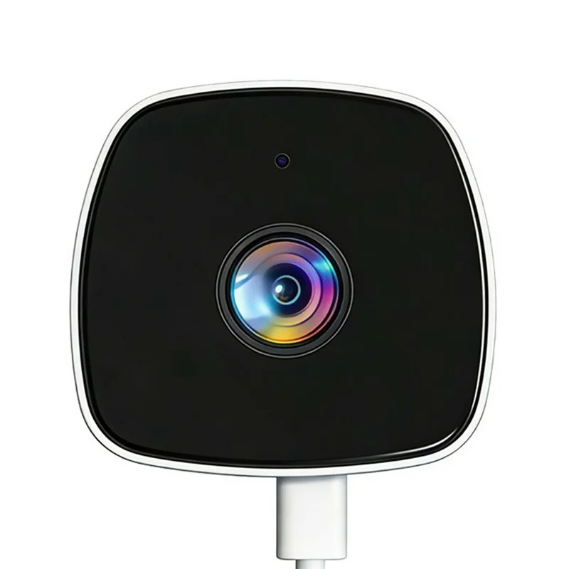 4MP Window Security Camera WiFi Dual-Band Night Vision Human Detection Two-Way Audio Safety Camera (No Memory Card) - White Black