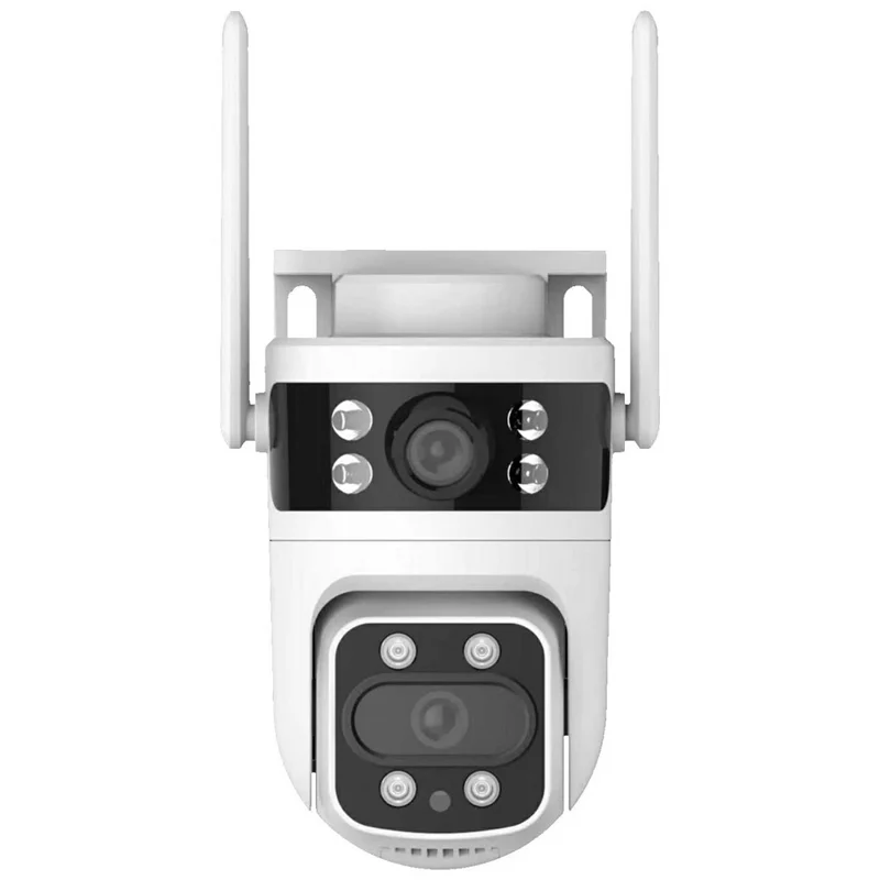 BD03 Dual Lens PTZ Security Camera IP66 Waterproof AI Detection Night Vision WiFi Surveillance Camera - EU Plug