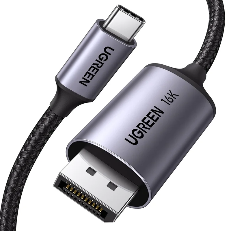UGREEN CM707-25864 USB-C to DisplayPort Cable 2.1 16K / 30Hz 8K / 120Hz 40Gbps Compatible with Thunderbolt 4 / 3