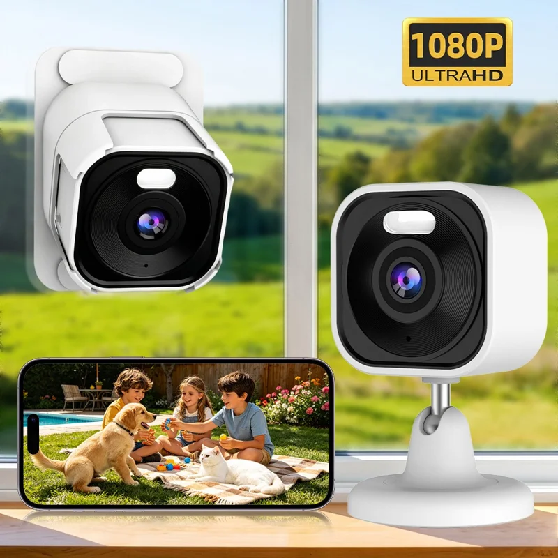 K15 1080P 3MP Security Camera 100 Degree Wide Angle IP66 WiFi Color Night Vision Two-Way Audio IP Camera - White