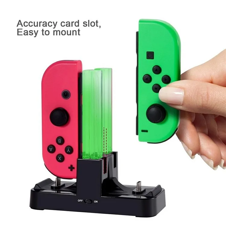 DOBE TNS-1756 Carging Dock Charger Station Para Nintendo Switch Joy-con Accesorios de Juego Pro Game