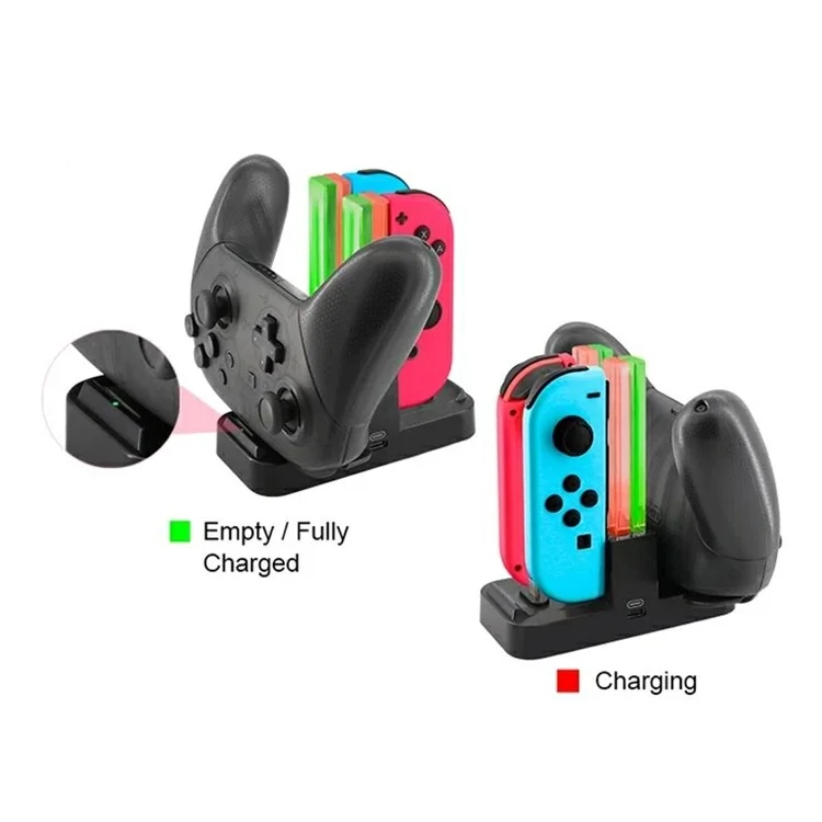 DOBE TNS-1756 Carging Dock Charger Station Para Nintendo Switch Joy-con Accesorios de Juego Pro Game