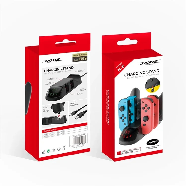 DOBE TNS-0137 5 in 1 Smart Charging Stand for Nintendo Switch Joy-con/Pro Controller
