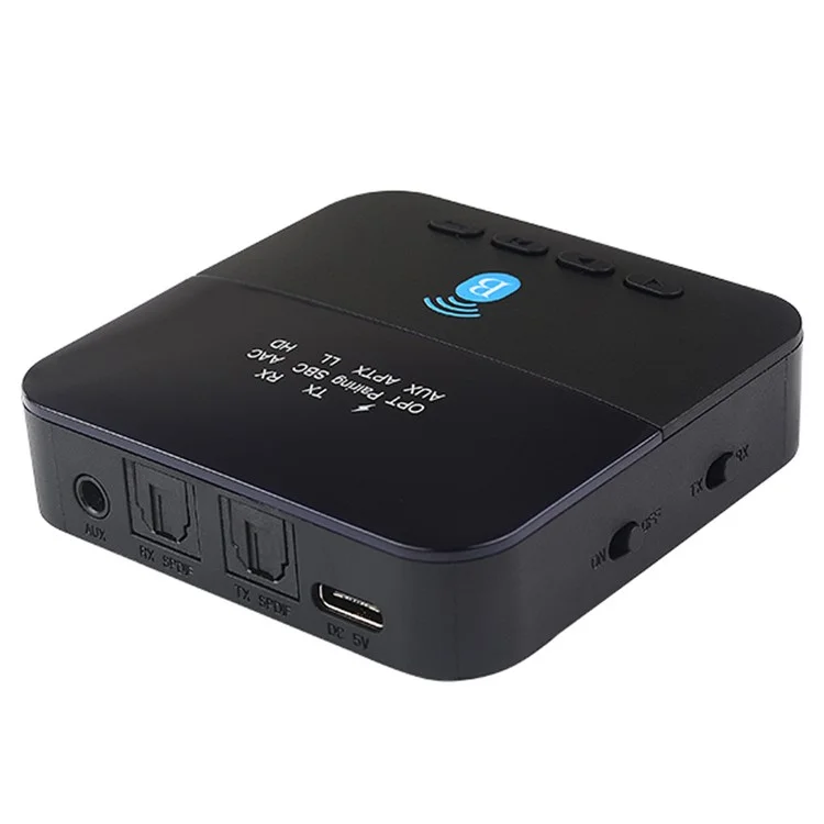 BTC880 2-in-1 Bluetooth 5.0 Audio Receiver Trasmettitore Fibra Ottica AUX Adattatore Wireless