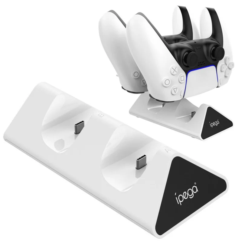 IPEGA PG-5012 Game Controller Charging Dock Type-C Dual Fast Charging Station Stand with LED Indicator for PS5 Controller