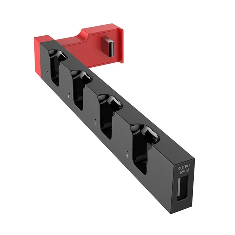 IPEGA PG-9186 Cargador USB 2.0 para Joy-Cons con 4 ranuras de carga para Joy-Con y luces indicadoras