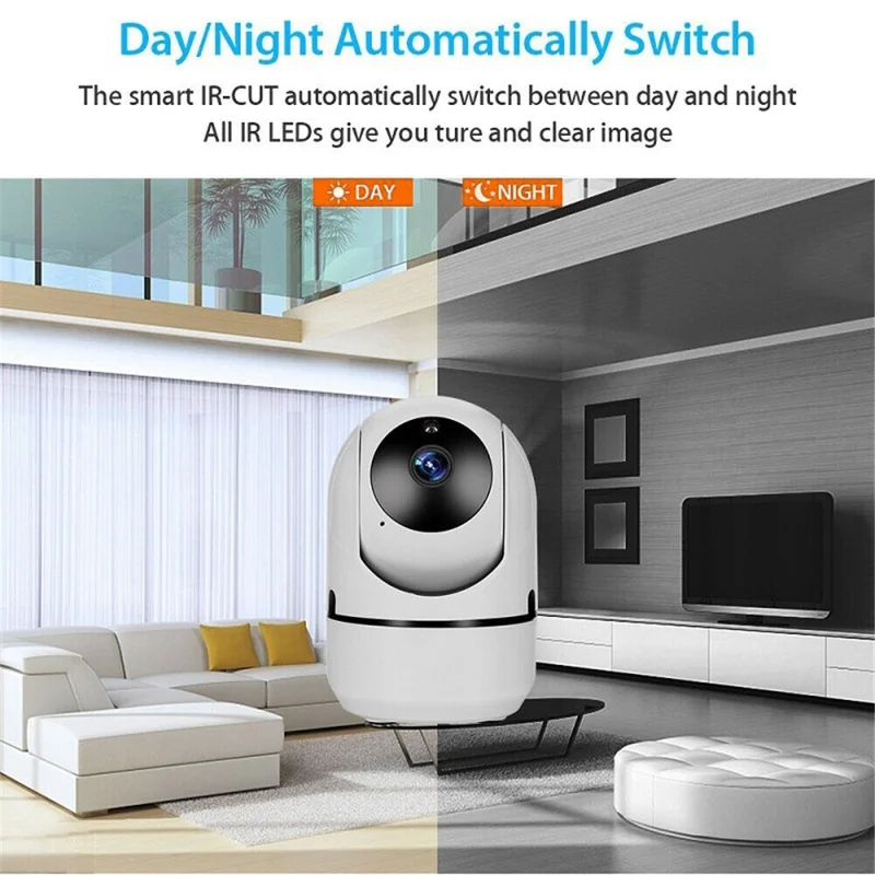 D303 2.0MP WiFi Two-way Voice Motion Detection Camera IR LED Night Vision Security Camera - UK Plug
