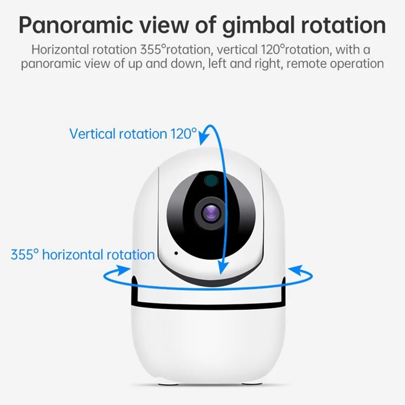 D303 2.0MP WiFi Two-way Voice Motion Detection Camera IR LED Night Vision Security Camera - UK Plug