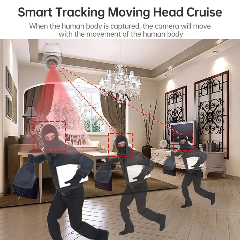 D303 2.0MP WiFi Two-way Voice Motion Detection Camera IR LED Night Vision Security Camera - UK Plug