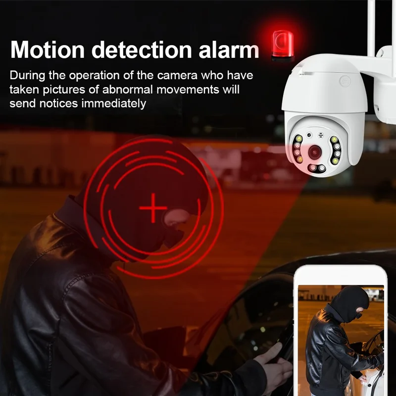 SD01 Outdoor Security Camera 3MP HD Two-way Talking Video WiFi Night Vision RJ45 Camera Indoor for Home Security - EU Plug