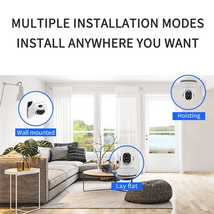 A1 Mini Cámara IP Wifi 355 Grados Angle PTZ Videocámara Monitor de Bebé Cámara de Vigilancia Inalámbrica