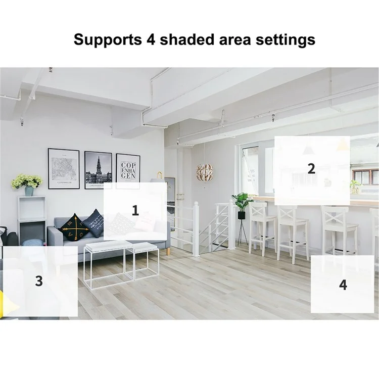 Srihome SH020 3.0MP Cctv-kamera HD Nachtsicht Zwei-wege-sprach-wlan-sicherheitsüberwachungskamera Home Home Security - US -stecker