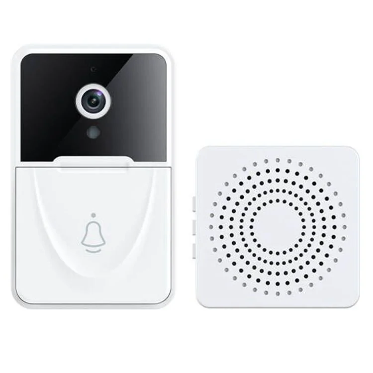 Caméra d'appel vidéo pour application mobile X3 Smart Doorbell Camera - Moniteur de caméra, changement de voix bidirectionnelle, fonction d'instantané, stockage cloud gratuit, sonnette vidéo intelligente pour la sécurité à domicile