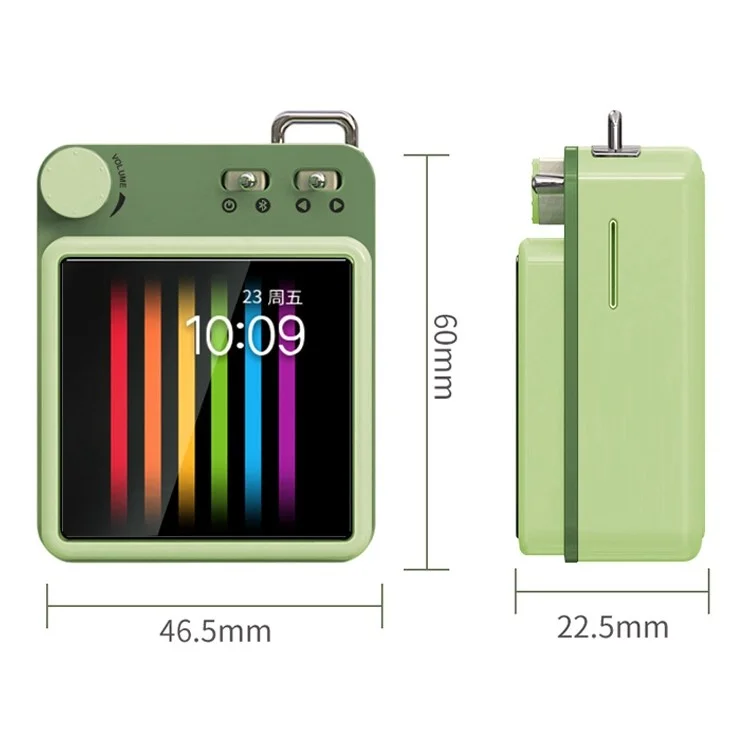 MAHDI M188 8GB Bluetooth MP3 Music Vichicle Portable Portable Ultra-trighint Avec un Écran Couleur de 1,5 Pouce Affichage Affichage MP3, FLAC, APE, Fichiers Audio OGG (version Anglaise) - Rose