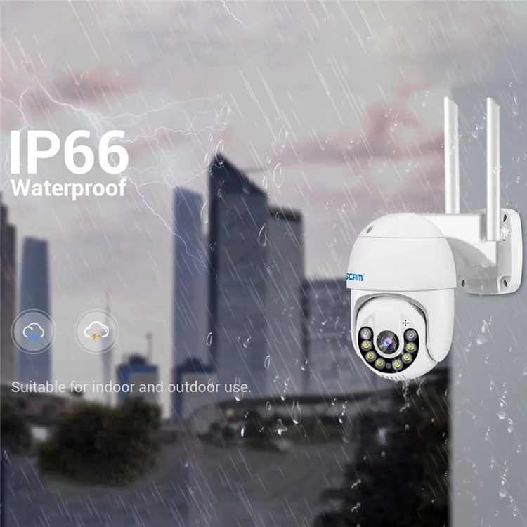 Escam Qf800 8MP Pan/tilt AI Detecção Humanóide Armazenamento Câmera de wi -fi IP à Prova D'água de Áudio Câmera de Segurança de Visão Noturna de Áudio - Plugue da ue