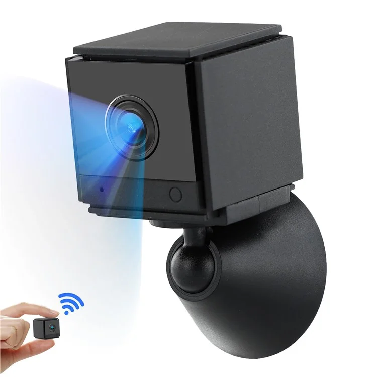 Cámara de Seguridad Inalámbrica S20 con Visión Nocturna WiFi 2.4G para Hogar Inteligente con Comunicación Bidireccional - Negro