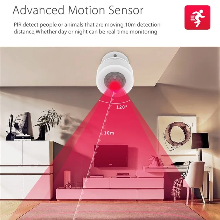 NEO NAS-PD07W 2,4 Ghz Sensor de Movimento Wi-fi Com Detecções de Temperatura e Umidade Sensor de Infravermelho Humano Interno Para Dispositivo Inteligente em Casa