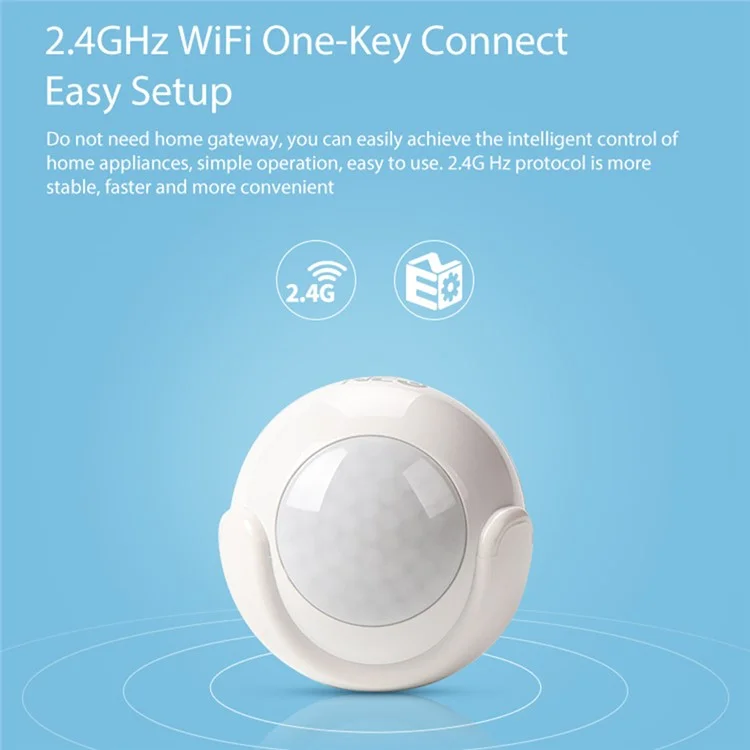 NEO NAS-PD01W Smart 2,4 Ghz Capteur de Mouvement WiFi Sans Fil de Détecteur PIR Infrarouge Support de Téléphone Mobile Contrôle