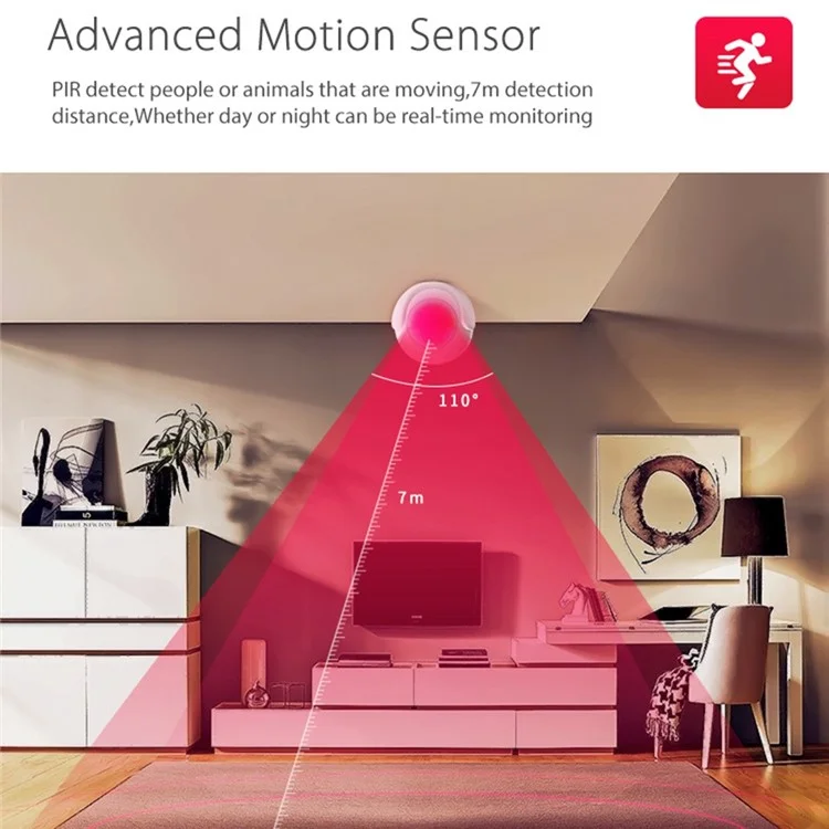 NEO NAS-PD01W Smart 2,4 Ghz Capteur de Mouvement WiFi Sans Fil de Détecteur PIR Infrarouge Support de Téléphone Mobile Contrôle