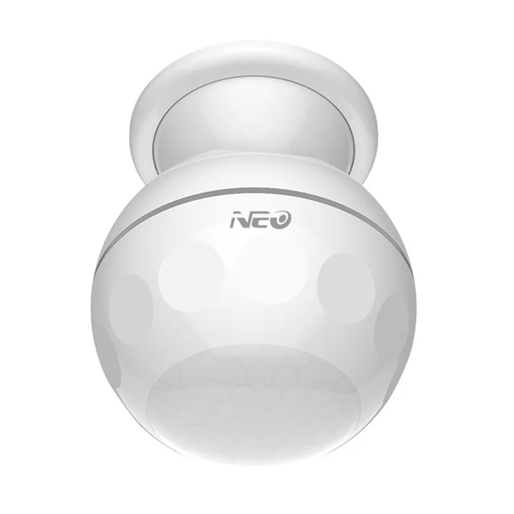 NEO NAS-PD02W Smart Wireless Infrared Sensor PIR Detector 2.4GHz WiFi Motion Sensor com Suporte de Base para Controle de Telefone Celular