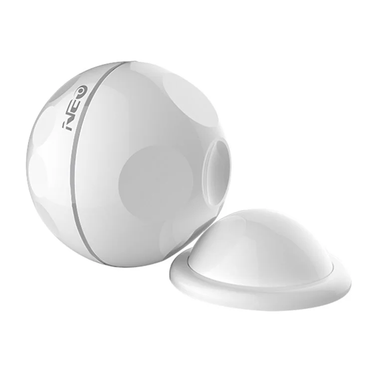 NEO NAS-PD02W Smart Wireless Infrared Sensor PIR Detector 2.4GHz WiFi Motion Sensor com Suporte de Base para Controle de Telefone Celular