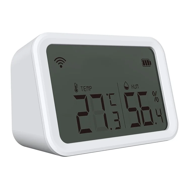 Sensor Multifuncional Neo Nas-th02b Tuya Zigbee Smart Temperature And Umidade Detector Com Detecção de Intensidade Luminosa