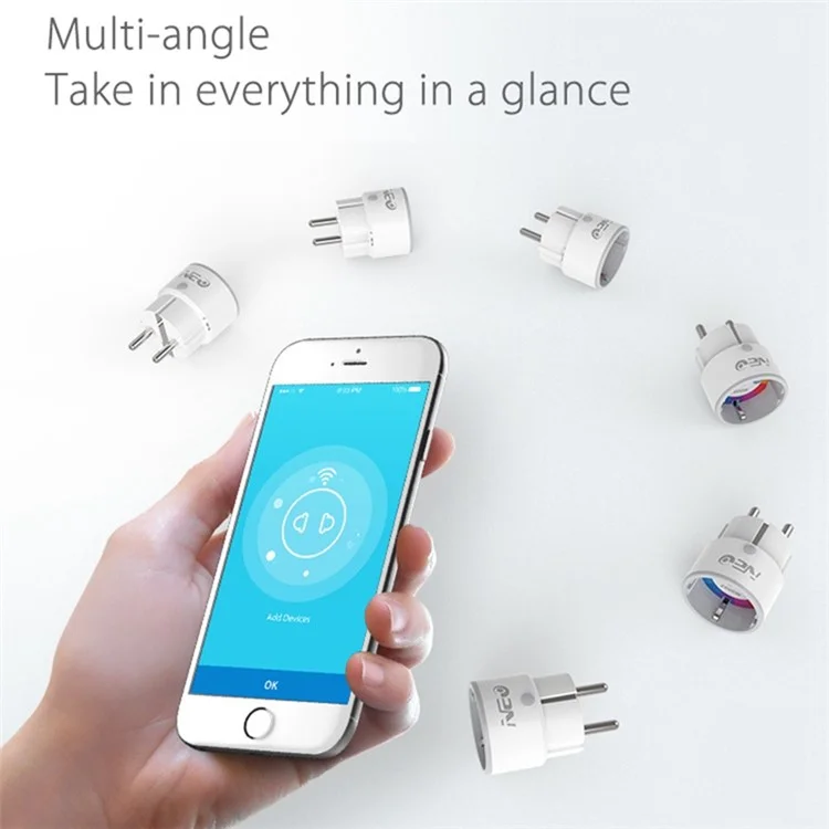 Neo NAS-WR01W-10A Smart Plug 10a Copactbible с Alexa Google Mini Smart Outlet Wi-fi - ес