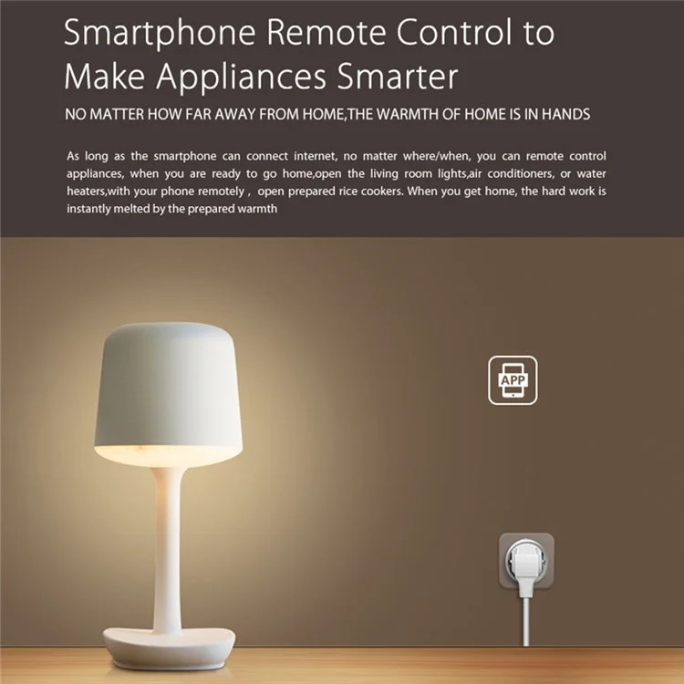 NEO NAS-WR01W-16A Smart Home WiFi Plug 16A Current Mini Outlet Socket Remote Control Compatible with Alexa Google - Spina UE