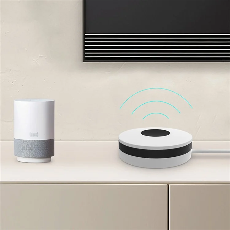NEO NAS-IR02W Telecomando IR intelligente per casa compatibile con Alexa per TV, condizionatori, audio - Bianco 