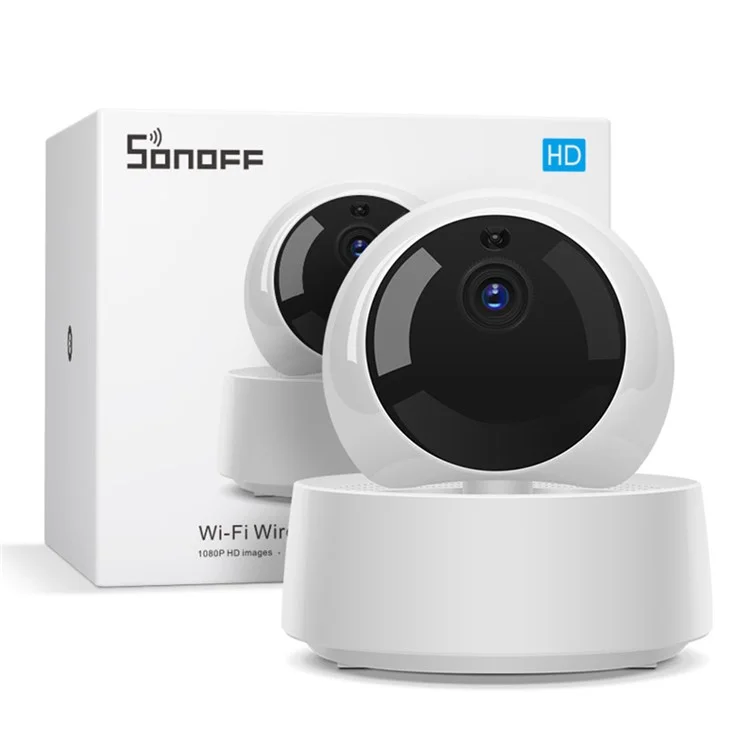 SONOFF GK-200MP2-B 1080P WiFi Wireless IP Security Camera Two-Way Audio Monitor Camera Home Surveillance Infrared Night Vision Webcam (Cloud Storage)