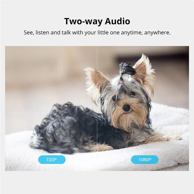 SONOFF GK-200MP2-B 1080P WiFi Wireless IP Security Camera Two-Way Audio Monitor Camera Home Surveillance Infrared Night Vision Webcam (Cloud Storage)