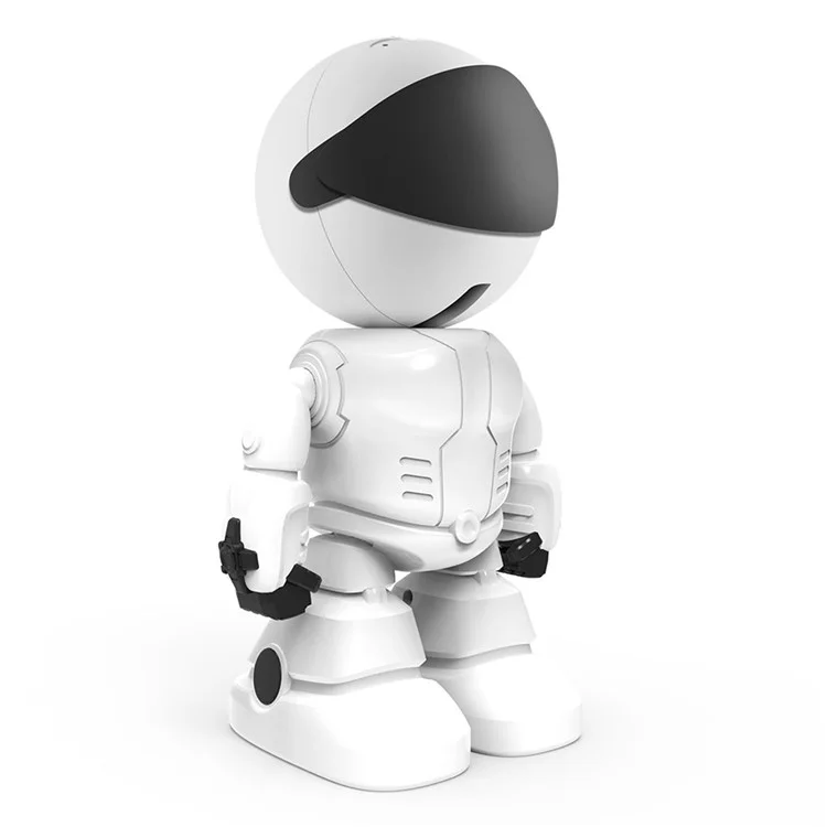 ESCAM PT205 1080P Roboterkamera mit Tag-/Nachtsicht, Wireless-WiFi-IP-Kamera mit Unterstützung für automatische Verfolgung, Zwei-Wege-Audio für Heimsicherheit - Rot / UK-Stecker