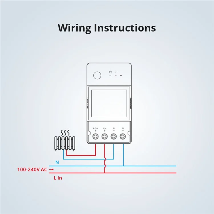 SONOFF POW Elite POWR320D 20A Max Smart Meter Switch with Energy Monitoring LCD Display Universal DIY Module for Smart Home Compatible with Home Assistant, IFTTT