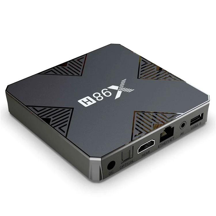 Caja de TV inteligente Android 12.0 X98H Allwinner H618 Wifi6 de doble banda 2.4G / 5G HD 4K Reproductor multimedia (2G+16G) - Enchufe de la UE