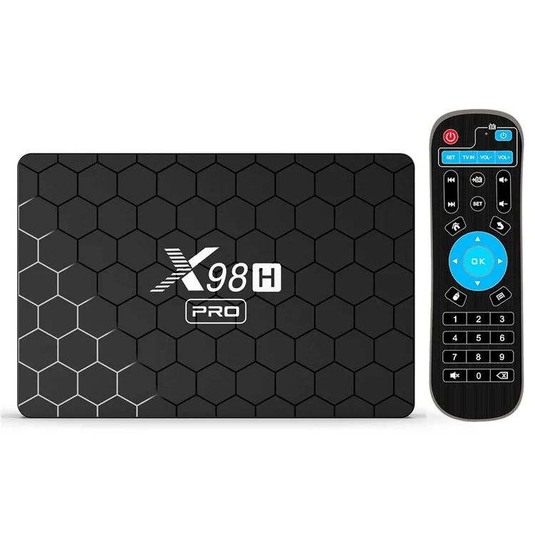 X98H Pro Smart TV Box Allwinner BT5 Android 12 2.4G / 5.8G Dual-Band WiFi6 1000M Ethernet Media Player 6K Video Output (4G+32G) - UK Plug