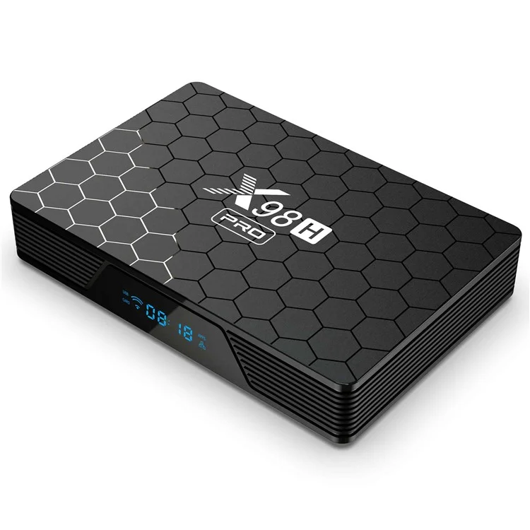 X98H Pro 2.4g / 5.8g Wifi6 Wifi6 Android 12 Smart TV Box Allwinner H618 1000m Ethernet Quadnet Quad-Core 6K Video Media Media Player (4G+64G) - Enchufe Del Reino Unido