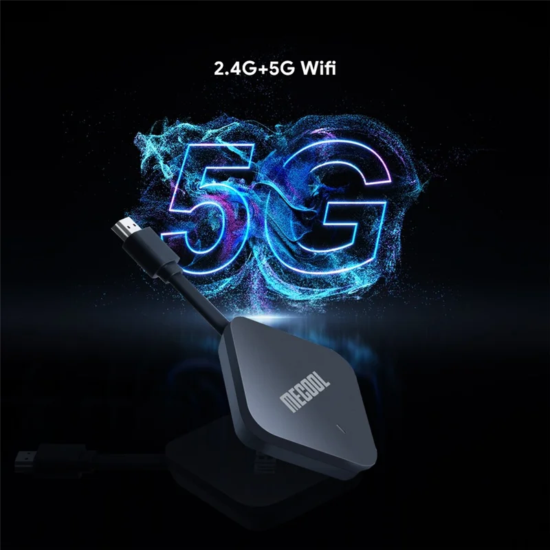 MECOOL KD2 4+32GB TV Box Android 11 Amlogic S905Y4 4K HDR AV1 2.4G / 5G WiFi BT5.0 Media Player - EU Plug