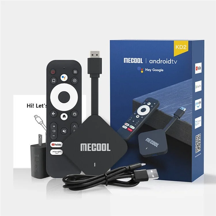 MECOOL KD2 4+32GB TV Box Android 11 Amlogic S905Y4 4K HDR AV1 2.4G / 5G WiFi BT5.0 Media Player - AU Plug