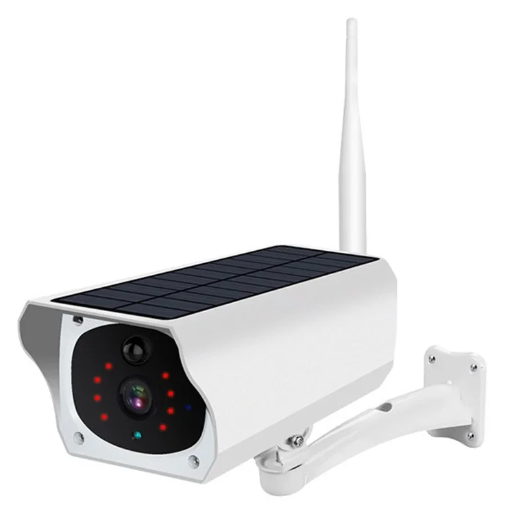 YFY Solar Camered Camera WiFi Network Webcam Étanche Intelligent Wireless Security Camera Home Surveillance (sans Batterie)