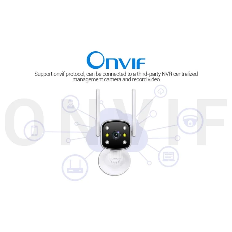 ESCAM PT301 3MP Motion Detection Camera WiFi One-Way Voice Webcam Intelligent Dual Light Source Night Vision H.265 Gimbal Control ONVIF Camera - US Plug