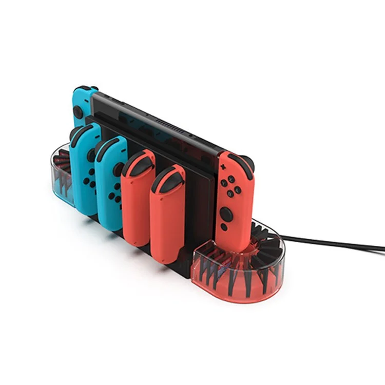 KJH-NS-079 Für Nintendo Switch / Switch OLED Game Console Handcontroller Ladedockstation Ladegerätehalter - Weiß