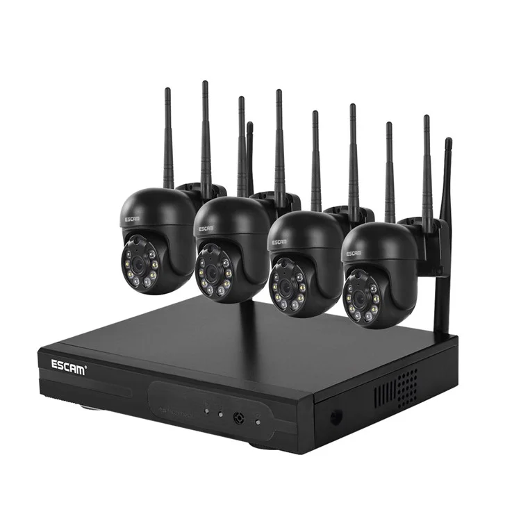 ESCAM WNK614 Imposta Fotocamera Wireless Set HD 3MP Monitor Supporto a Due Vie Voce - Spina Degli Stati Uniti
