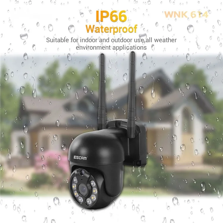 ESCAM WNK614 Imposta Fotocamera Wireless Set HD 3MP Monitor Supporto a Due Vie Voce - Spina Degli Stati Uniti