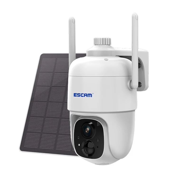 ESCAM G24 H.265 3MP Full HD AI Identify Camera with Solar Panel PIR Alarm WiFi Camera Built-In Battery