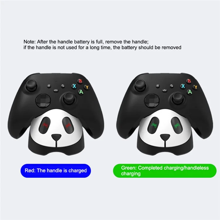 AOLION For Xbox Controller Charging Station Panda Design Charger Dock with Indicator