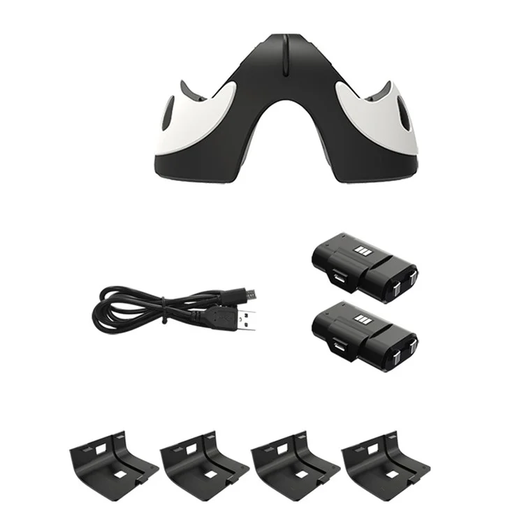 AOLION For Xbox Controller Charging Station Panda Design Charger Dock with Indicator